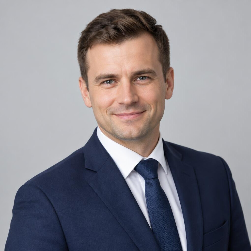 Professional Polish man event moderator portrait