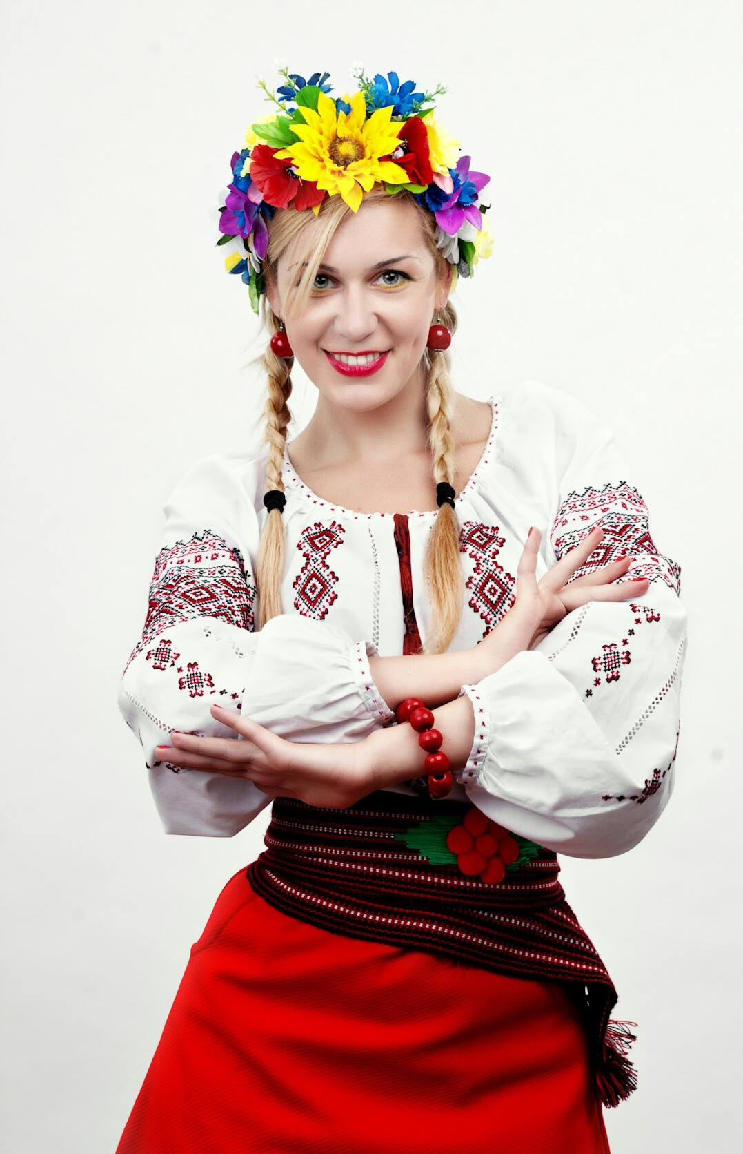 Professional Polish woman festival host portrait
